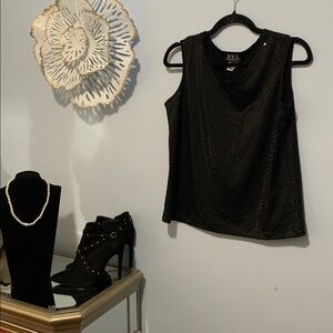 N.W.D. Shiny black Tank top size medium